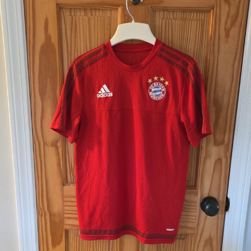Authentic Boys Adidas Bayern Munchen Soccer Jersey